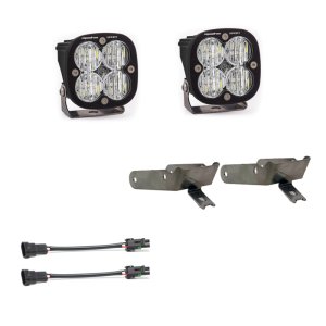 Ford Super Duty Fog Light Pocket Kit - Baja Designs - Squadron Sport - `99-`10